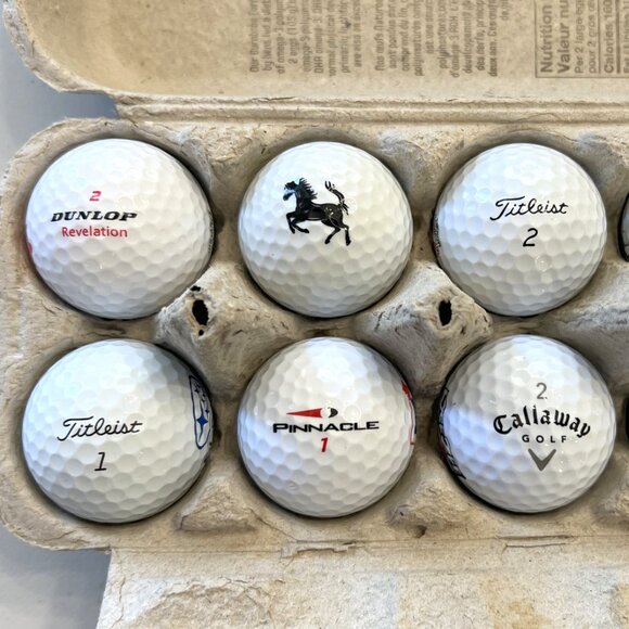 Brand New 1 Dozen Assorted Logo Golf Balls! - Picture 4 of 16